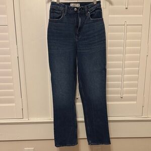 Abercrombie & Fitch Dark Blue High-Rise Women's Jeans